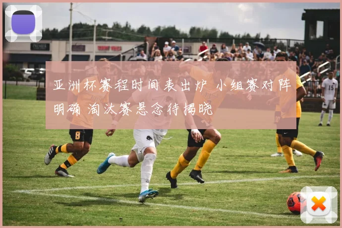 亚洲杯赛程时间表出炉 小组赛对阵明确 淘汰赛悬念待揭晓